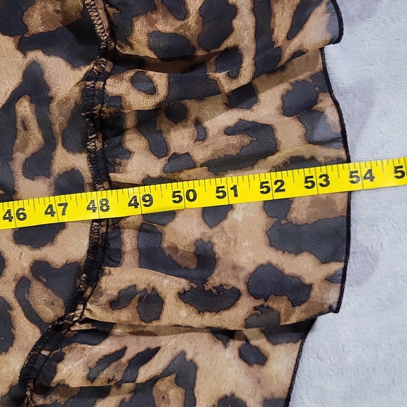 High-Low Animal Print Ruffled Dress 🐆 - Picture 10 of 11